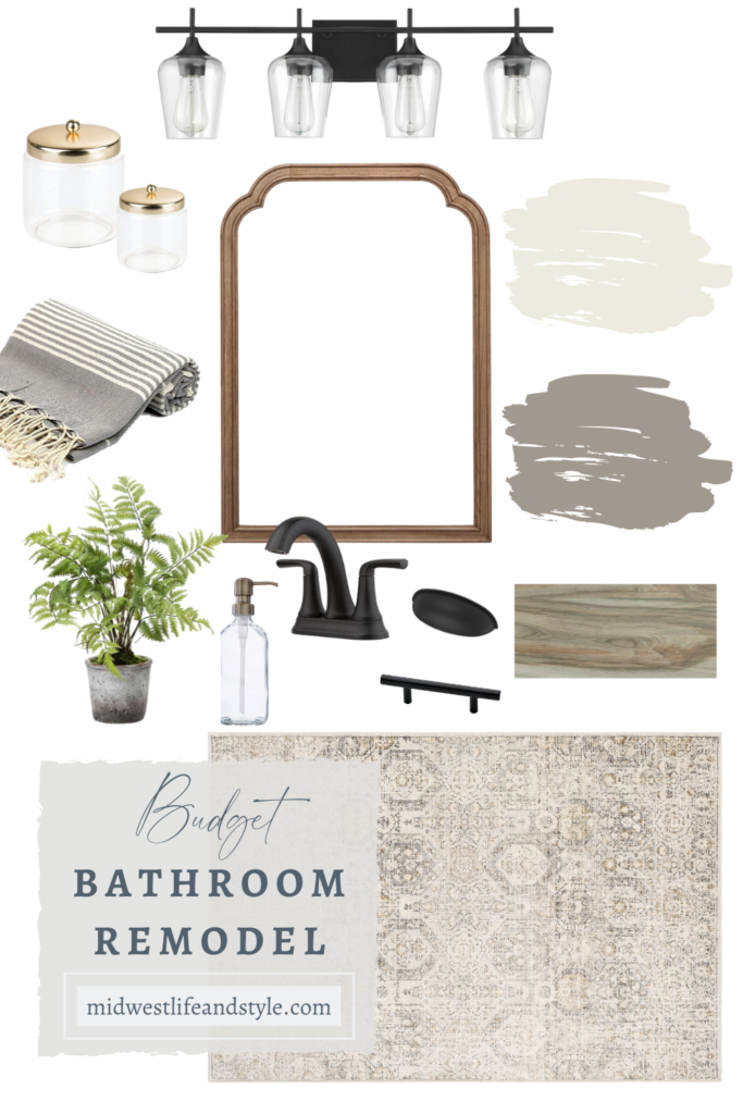 Budget Bathroom Remodel Design Board - Midwest Life and Style Blog