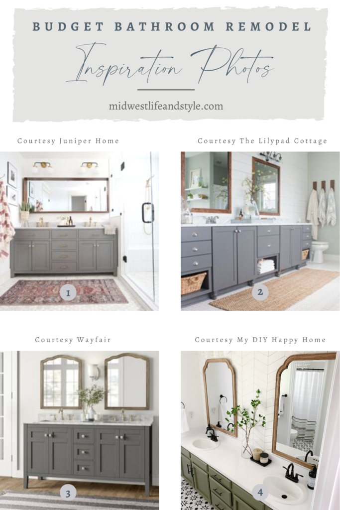 Budget Bathroom Remodel Part Two - Midwest Life and Style Blog