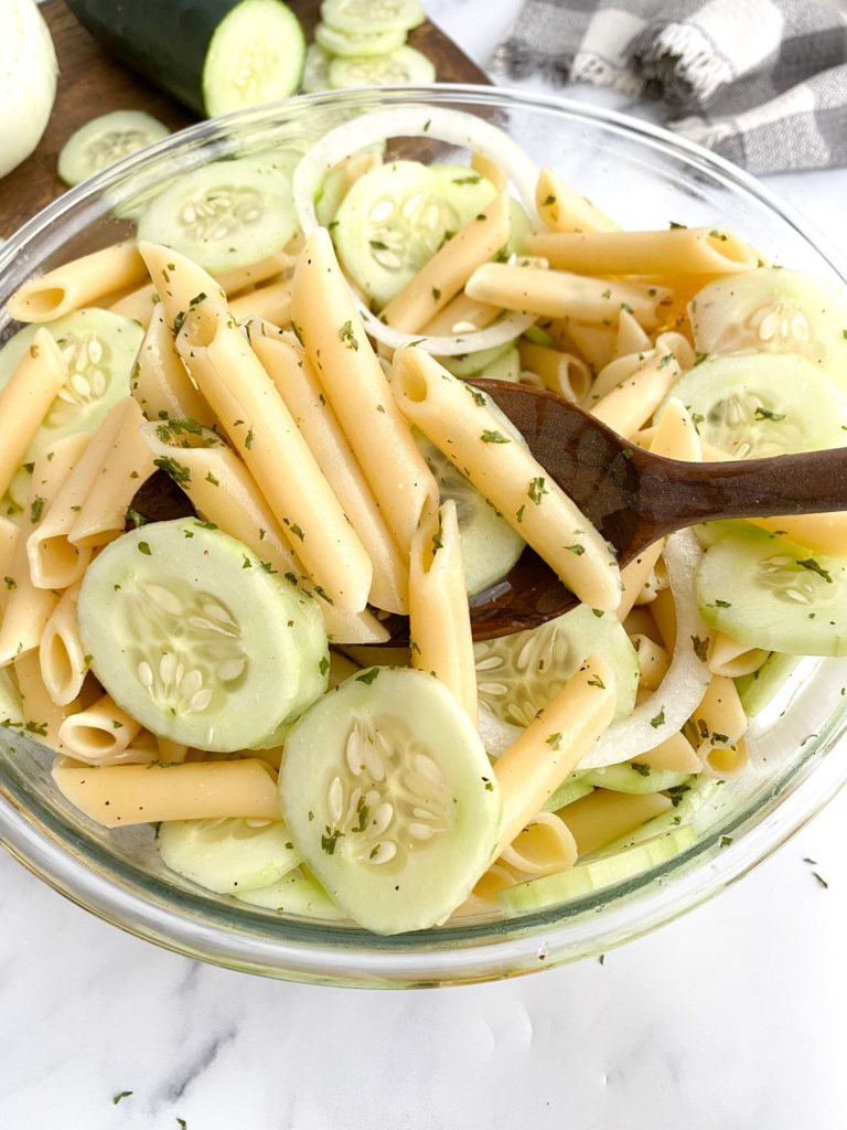 Cool Cucumber Pasta Salad - Midwest Life and Style Blog