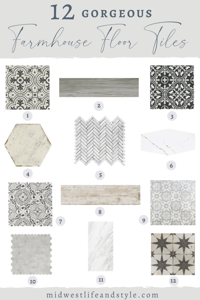 Farmhouse Style Tile Floor Selections