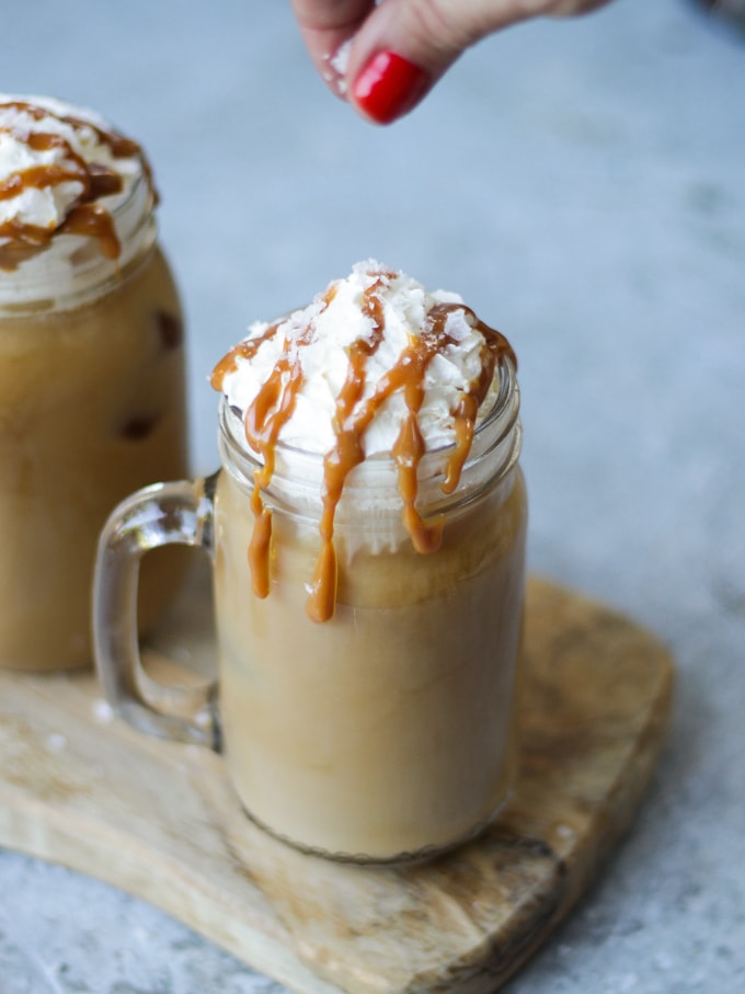 10 Delicious Iced Coffee Recipes - Iced Coffee With Salted Carmel