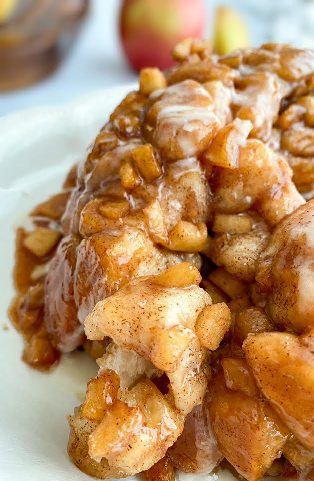 Apple Fritter Monkey Bread - Midwest Life and Style Blog