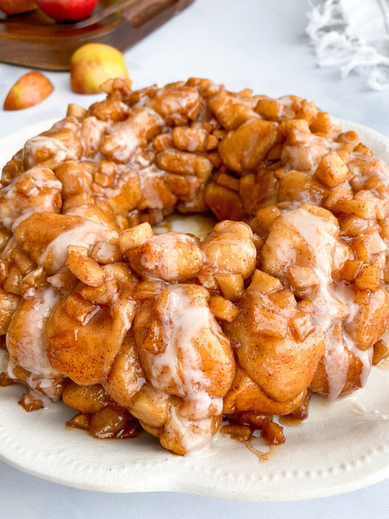 Simple Apple Fritter Monkey Bread - Midwest Life and Style Blog