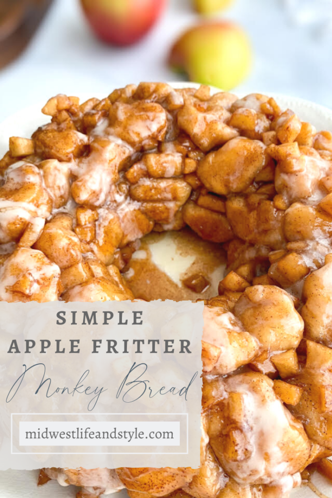 Simple Apple Fritter Monkey Bread - Midwest Life and Style Blog