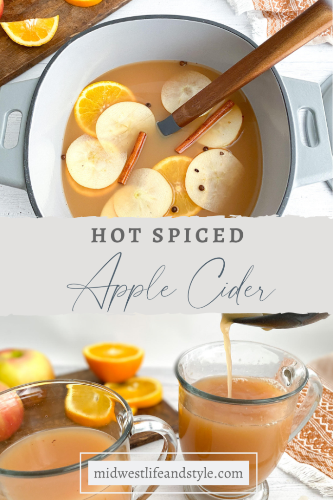 Homemade Hot Spiced Apple Cider - Midwest Life and Style Blog