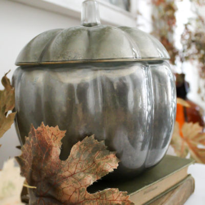 DIY Mercury Glass Pumpkin