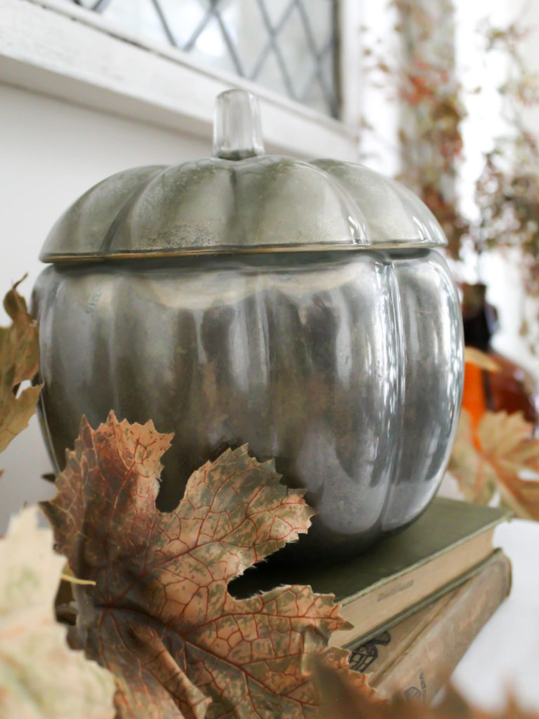 DIY Mercury Glass Pumpkin