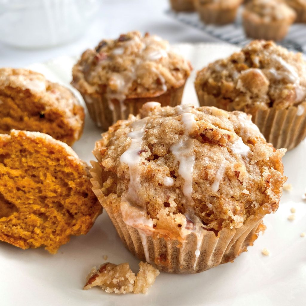 Pumpkin Muffins with Vanilla Glaze - Midwest Life and Style Blog