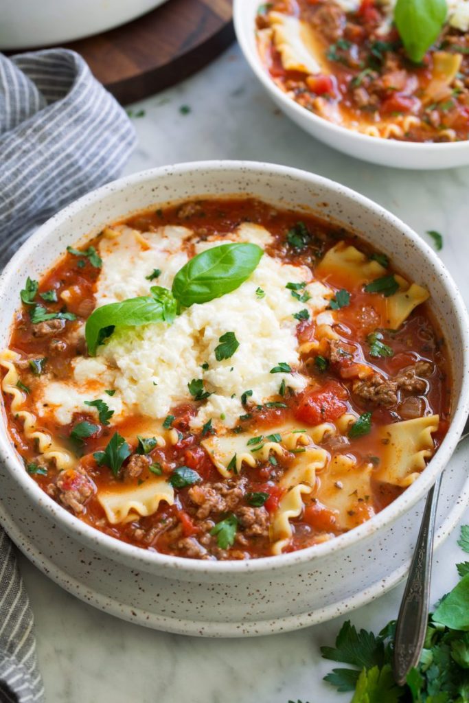 Lasagna Soup - Midwest Life and Style Blog