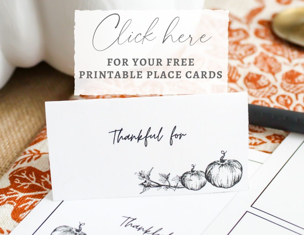  Free Thanksgiving Printable Place Cards - Midwest Life and Style Blog