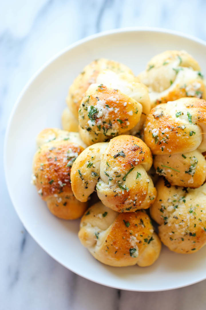 Garlic Knots from Damn Delicious - Easy Thanksgiving Side Dishes