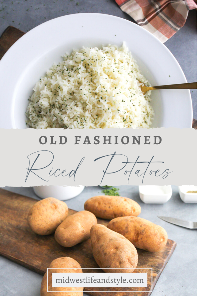 Easy Old-Fashioned Riced Potatoes - Midwest Life and Style Blog