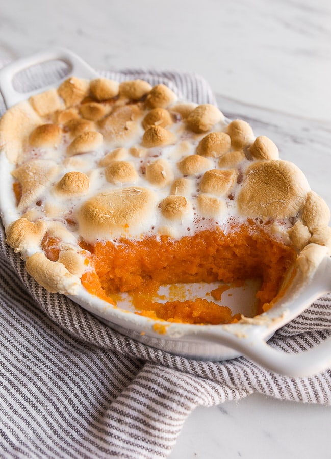 Sweet Potato Casserole from Dessert for Two - Easy Thanksgiving Side Dishes