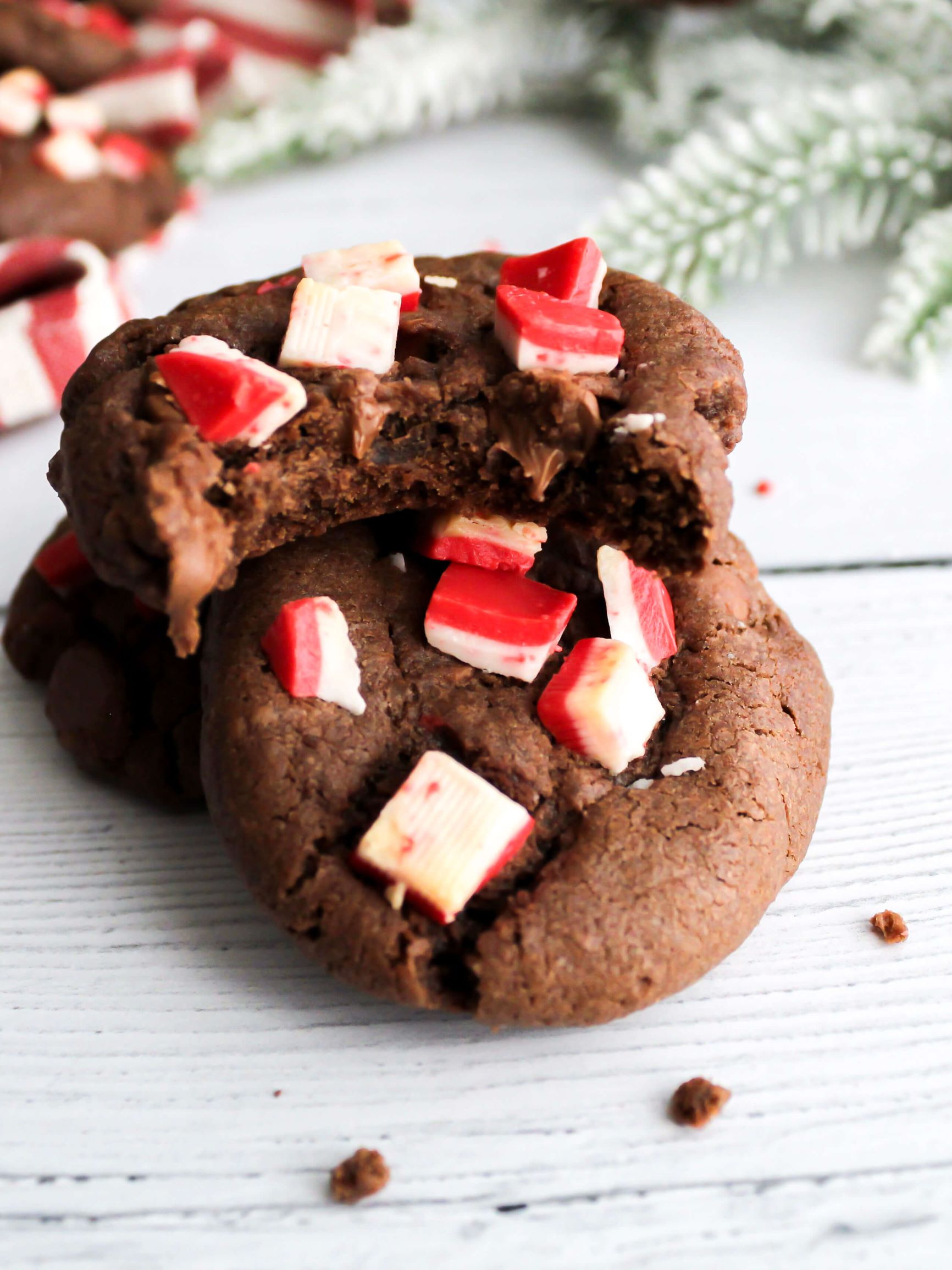 Double Chocolate Chip Peppermint Cookies - Midwest Life and Style Blog