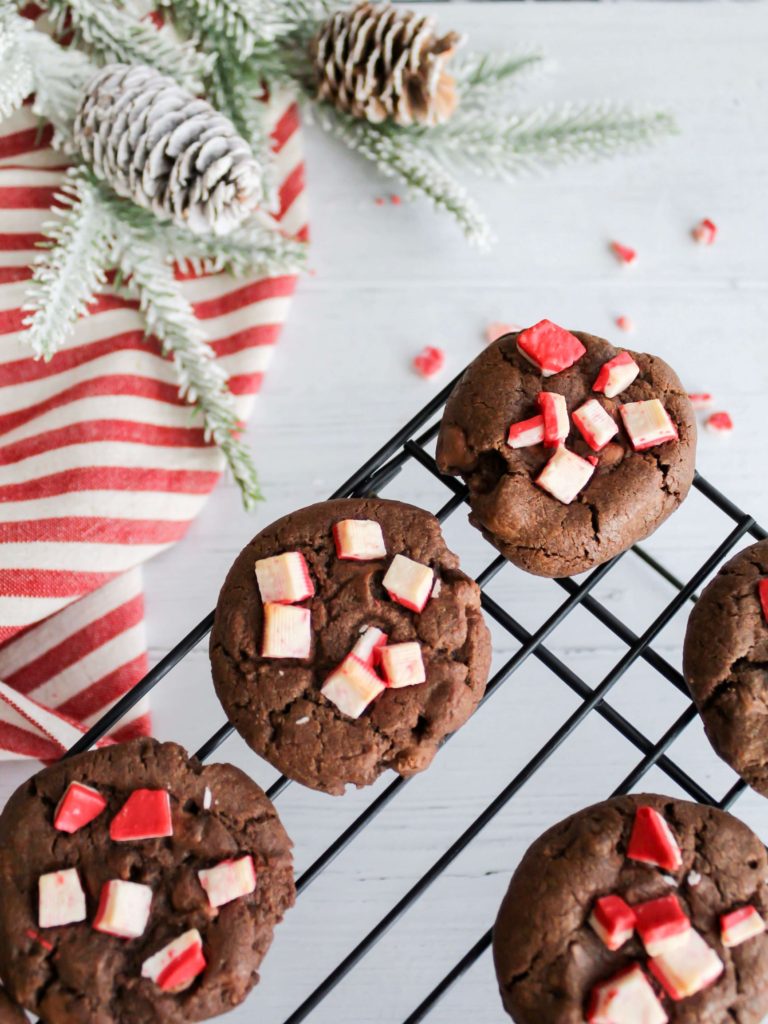 Double Chocolate Chip Peppermint Cookies - Midwest Life and Style Blog