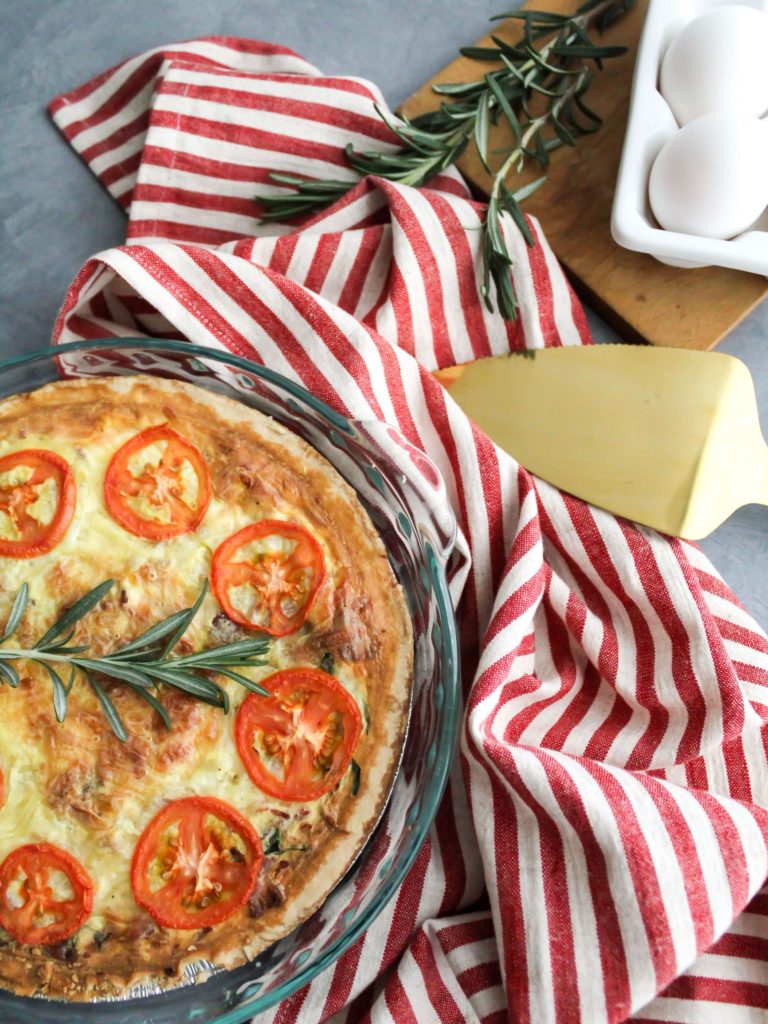 Easy Christmas Morning Quiche - Midwest Life and Style Blog