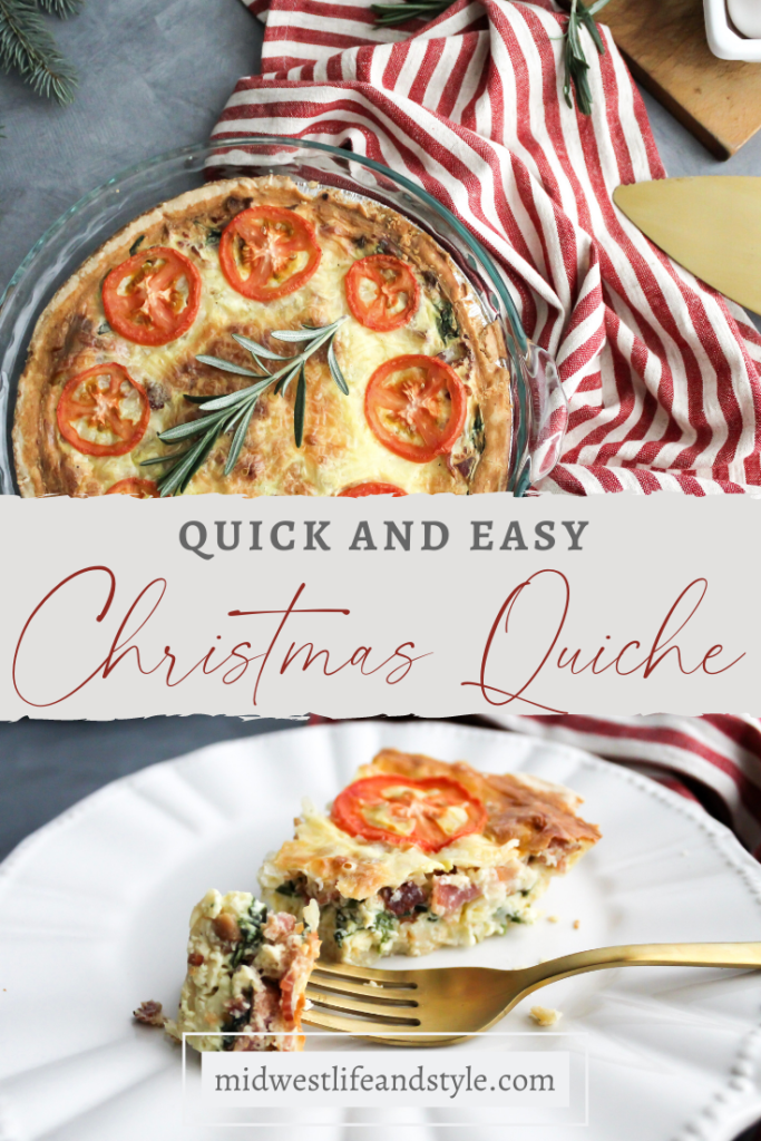 Easy Chritmas Morning Quiche - Midwest Life and Style Blog