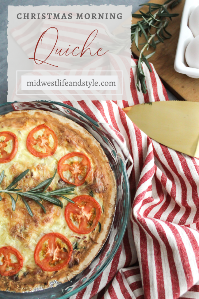 Easy Christmas Morning Quiche - Midwest Life and Style Blog