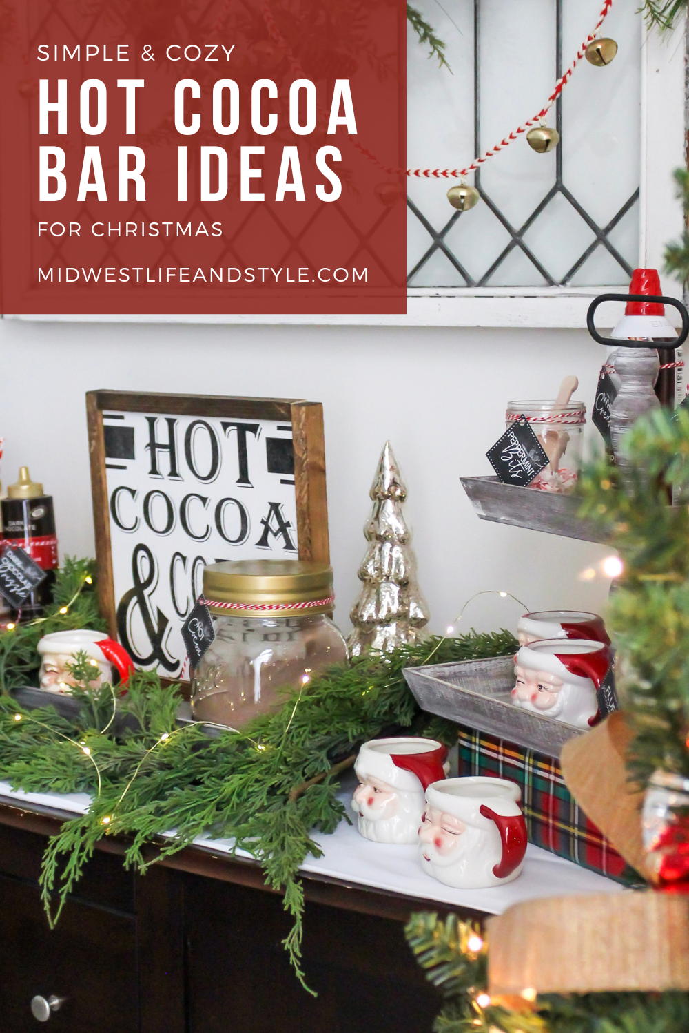 Simple and cozy hot cocoa bar ideas for Christmas