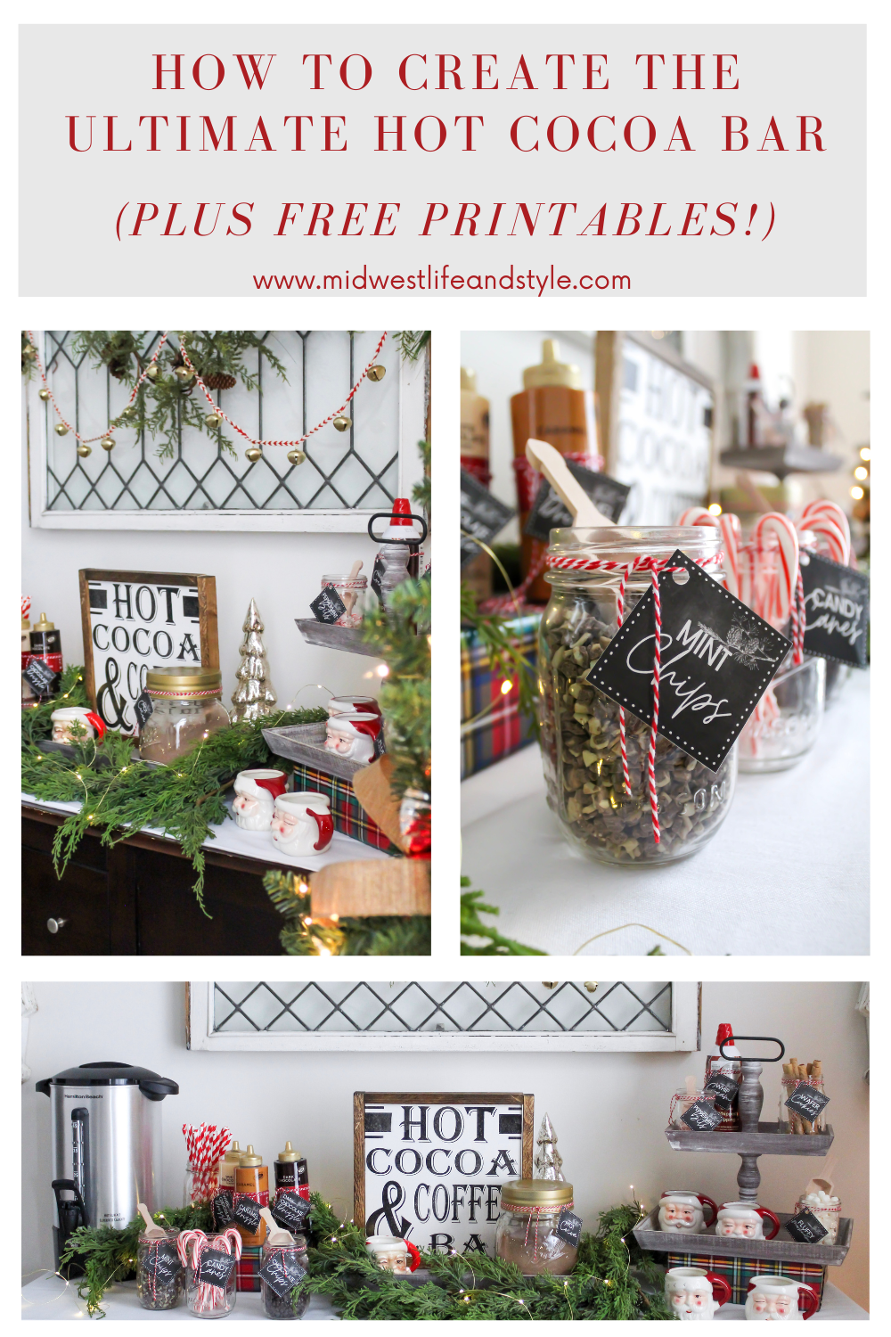 How to create the ultimate hot cocoa bar with free printable tags