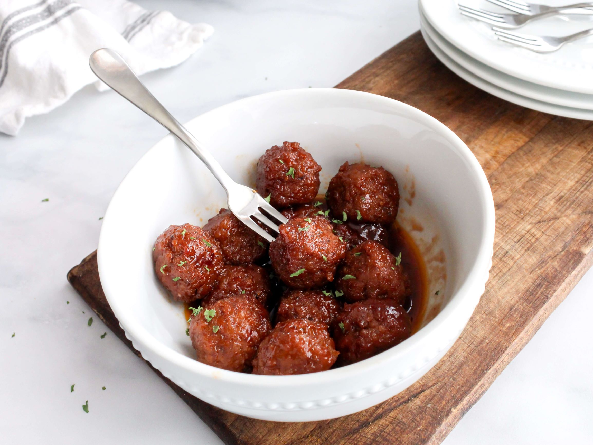 The Best BBQ Crockpot Meatballs - Midwest Life and Style Blog