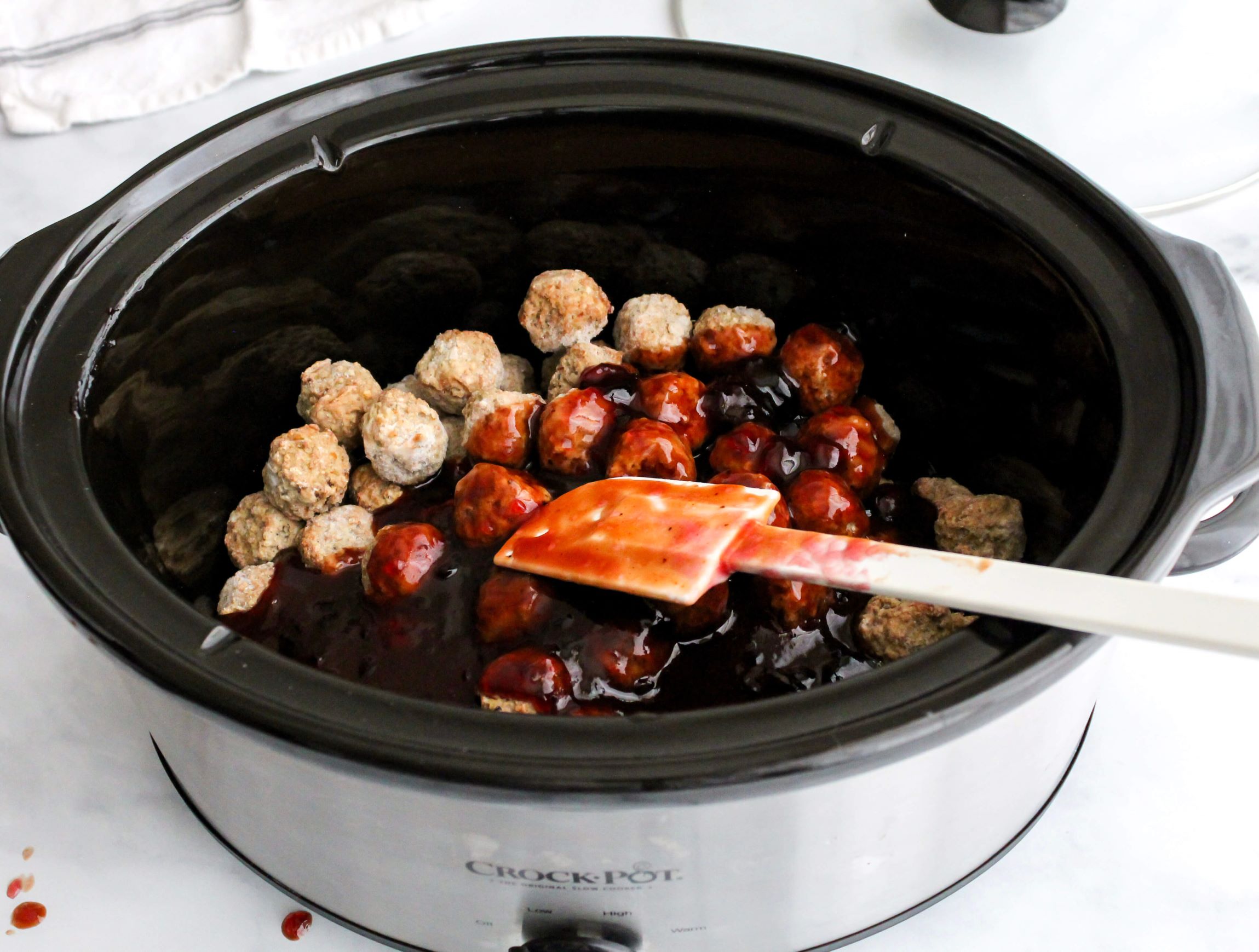 The Best BBQ Crockpot Meatballs - Midwest Life and Style Blog