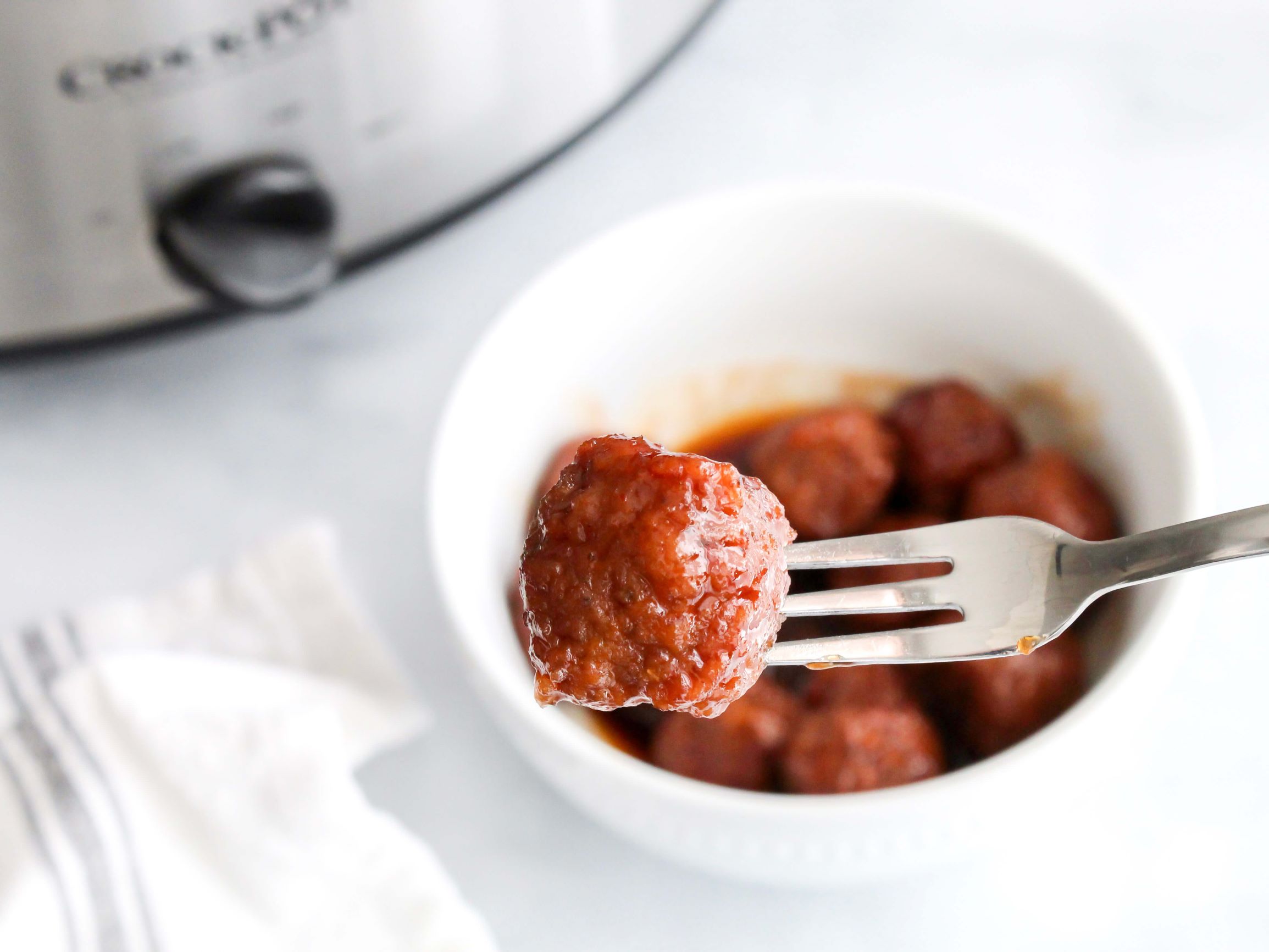 The Best BBQ Crockpot Meatballs - Midwest Life and Style Blog