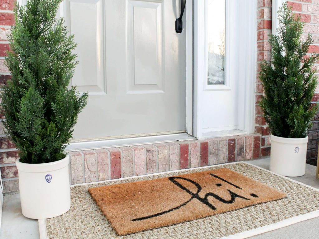 Decorating With Neutrals - Our Winter Porch - Midwest Life and Style Blog