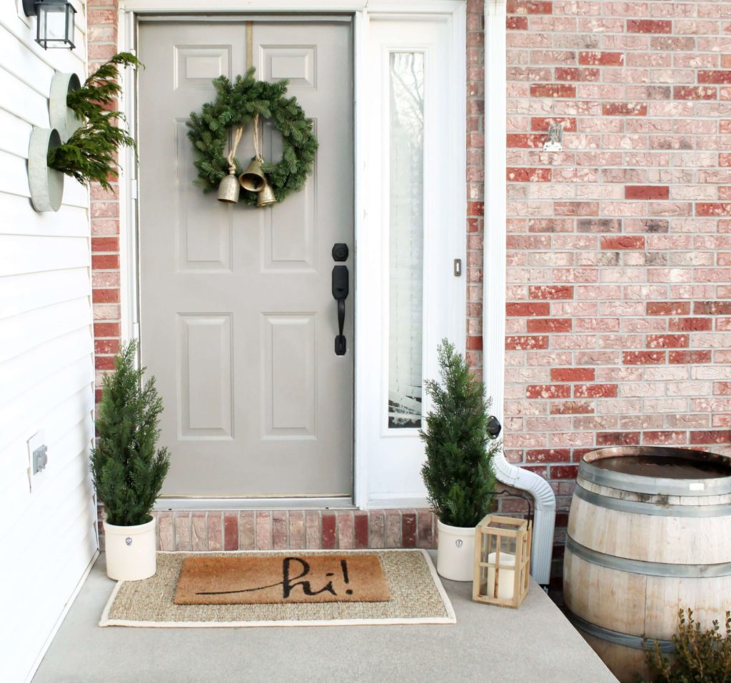 Decorating With Neutrals - Our Winter Porch - Midwest Life and Style Blog