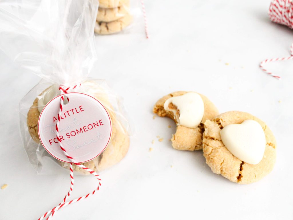 Irresistibly Soft Peanut Butter Valentine's Day Cookies with Reese's Peanut Butter Chocolate Heart - Midwest Life and Style Blog