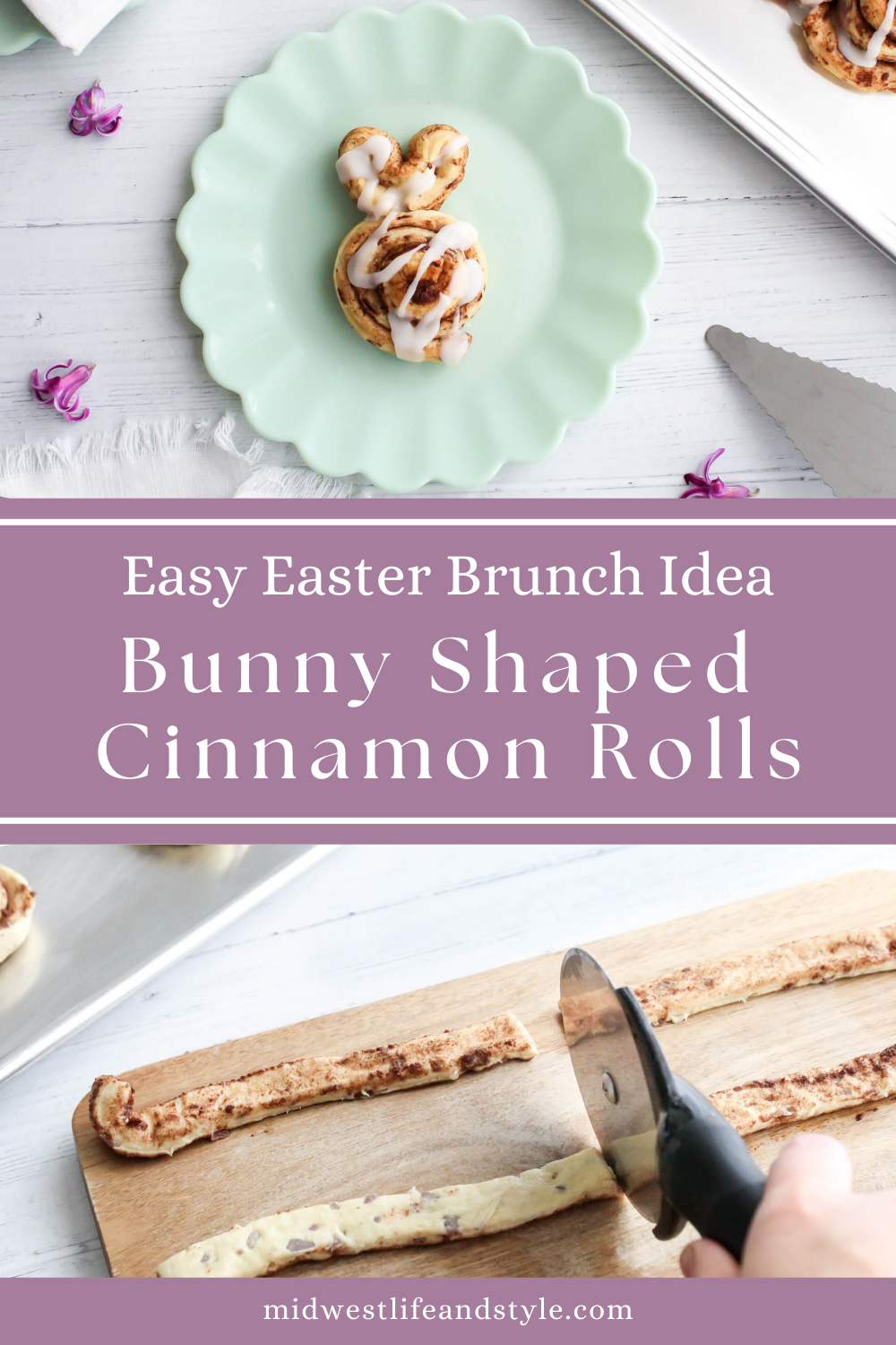 Easy Easter Brunch Idea: Bunny Shaped Cinnamon Rolls