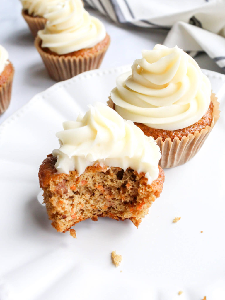 Carrot Cake Cupcakes With Cream Cheese Frosting - Midwest Life and Style Blog