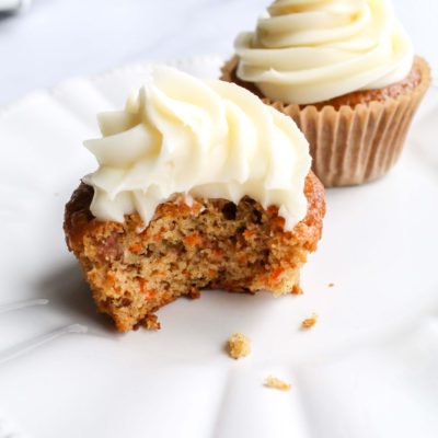 Carrot Cake Cupcakes With Cream Cheese Frosting