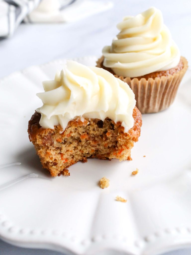 Carrot Cake Cupcakes With Cream Cheese Frosting - Midwest Life and Style Blog