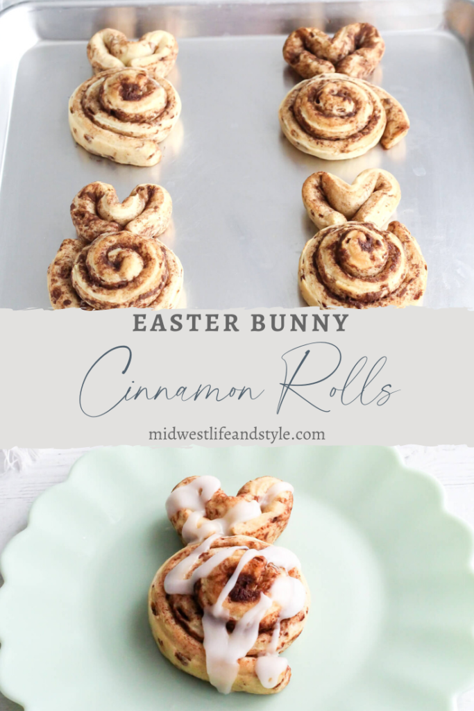 Easter Bunny Cinnamon Rolls - Midwest Life and Style Blog