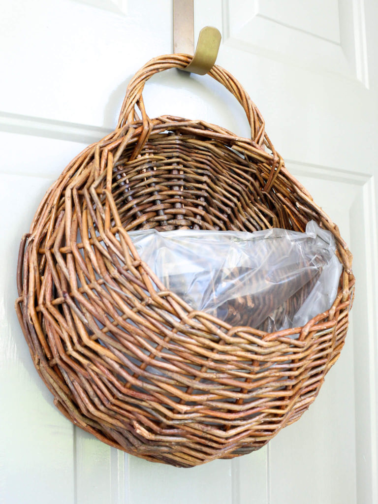 Simple  DIY Spring Door Basket - Midwest Life and Style Blog