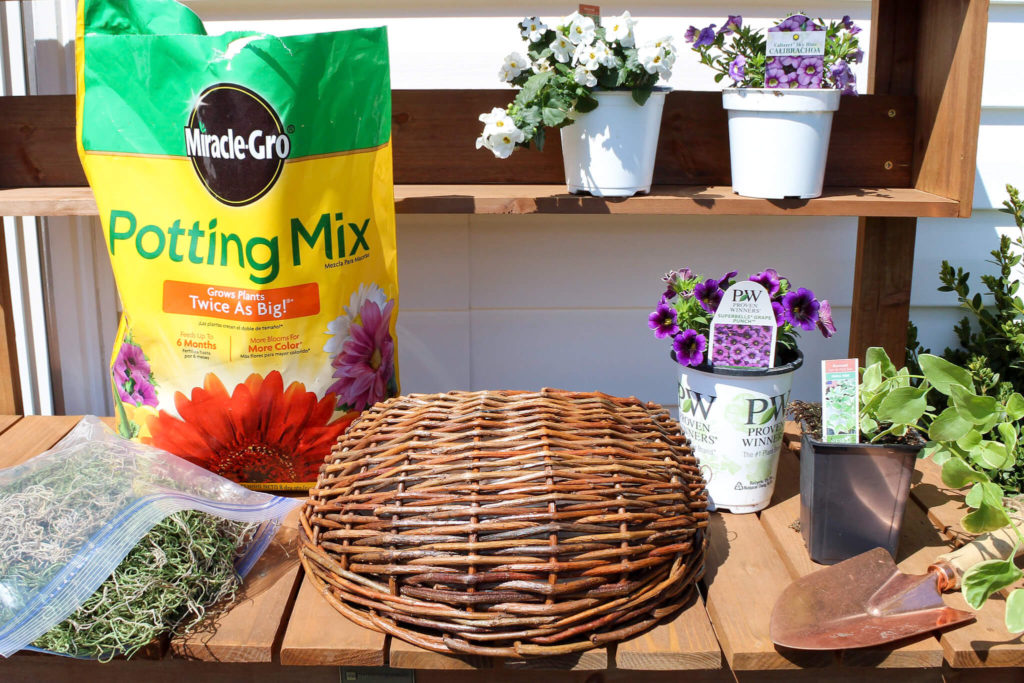 Simple  DIY Spring Door Basket - Midwest Life and Style Blog