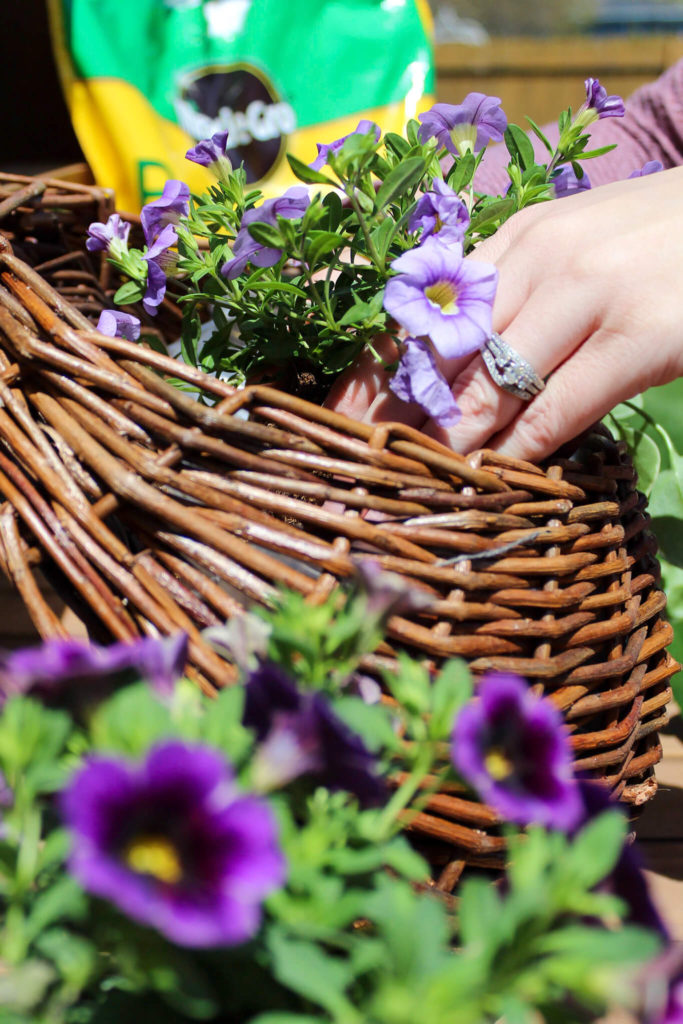 Simple  DIY Spring Door Basket - Midwest Life and Style Blog