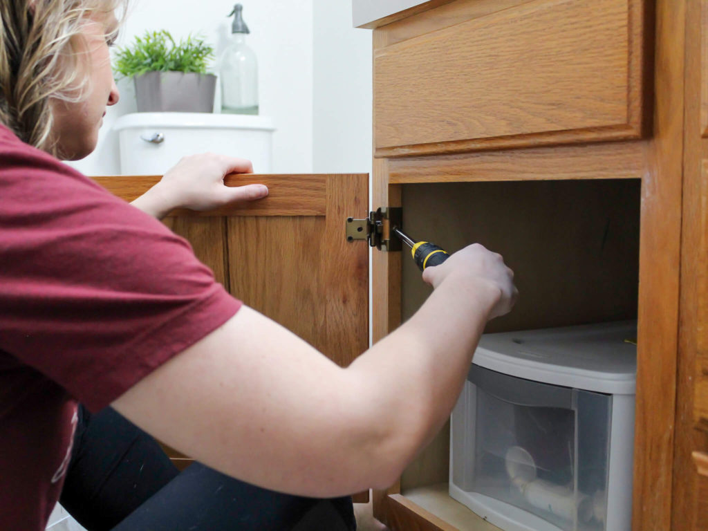 Easy DIY Bathroom Vanity Makeover - Midwest Life and Style Blog 