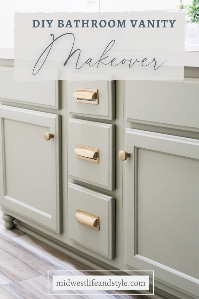 Easy DIY Bathroom Vanity Makeover - Midwest Life and Style Blog 