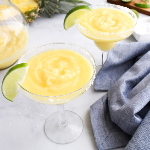 Pineapple Frozen Margarita Recipe - The Happier Homemaker