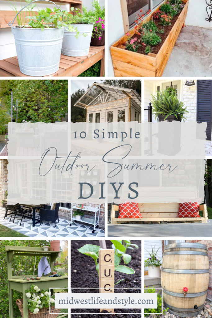 10 Simple Outdoor Summer DIYs - Midwest Life and Style Blog