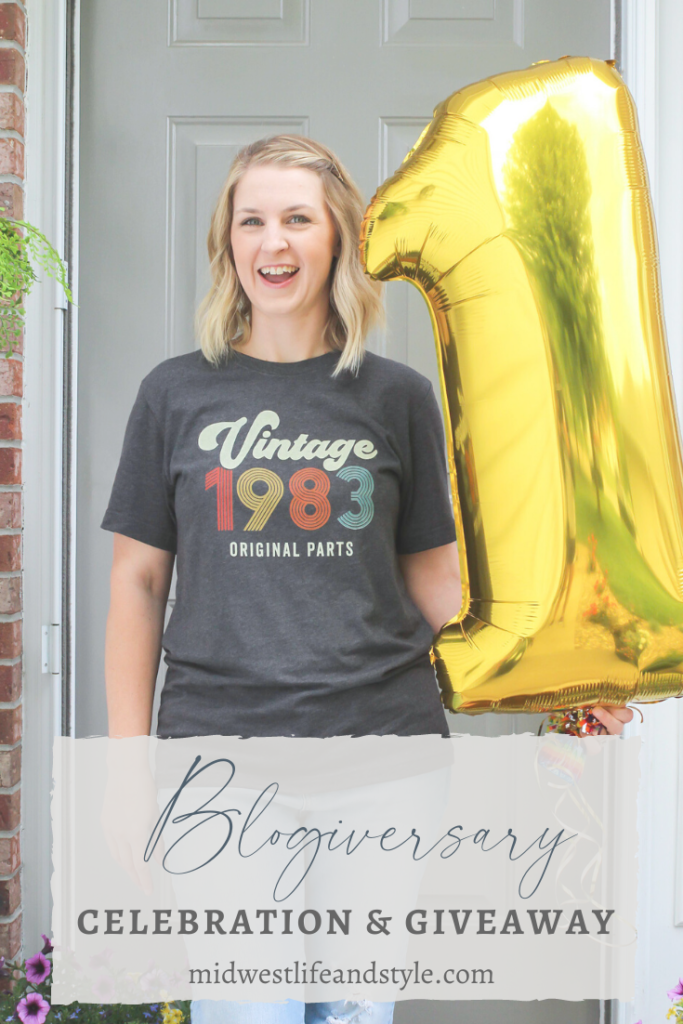 First Blogiversary Celebration and Giveaway - Midwest Life and Style Blog