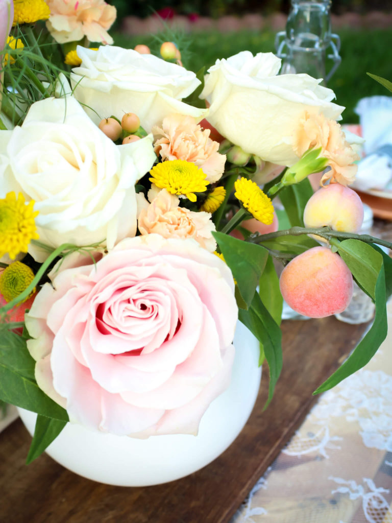 Floral Summer Centerpiece - Midwest Life and Style Blog