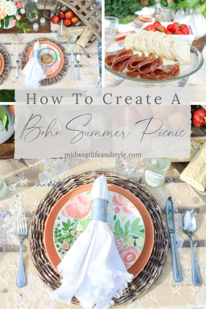 How To Easily Create A Casual Boho Summer Picnic - Midwest Life and Style Blog