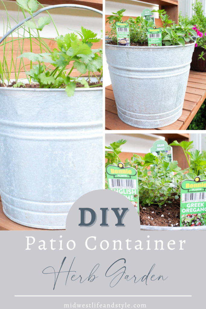 How To Start A Patio Container Herb Garden - Midwest Life and Style Blog