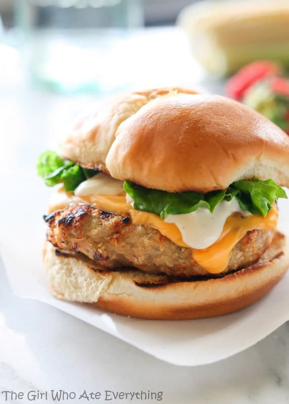 Cheddar Ranch Chicken Burger