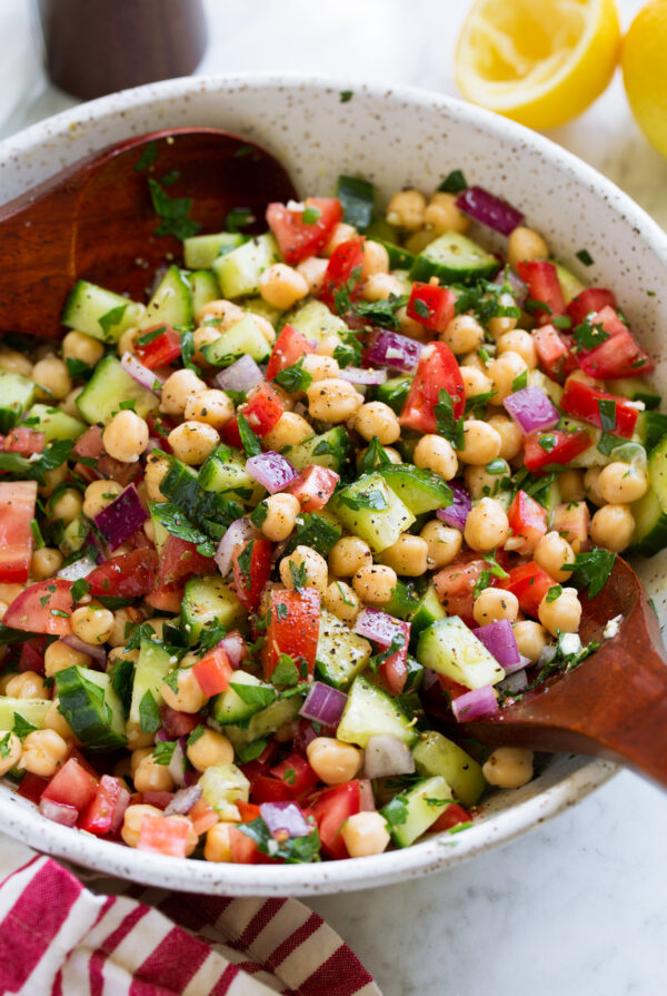 Summer Salad Recipes - Chickpea Salad from Cooking Classy