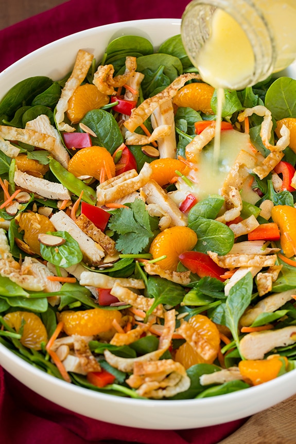 Summer Salad Recipes - Mandarin Orange Spinach Salad from Cooking Classy