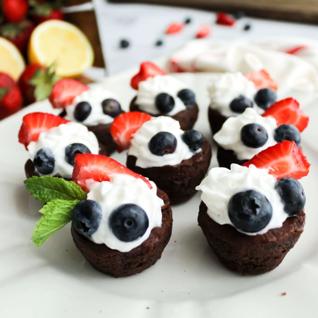 Mini 4th of July Brownie Bites - Midwest Life and Style Blog